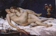 Gustave Courbet Sleep Spain oil painting artist